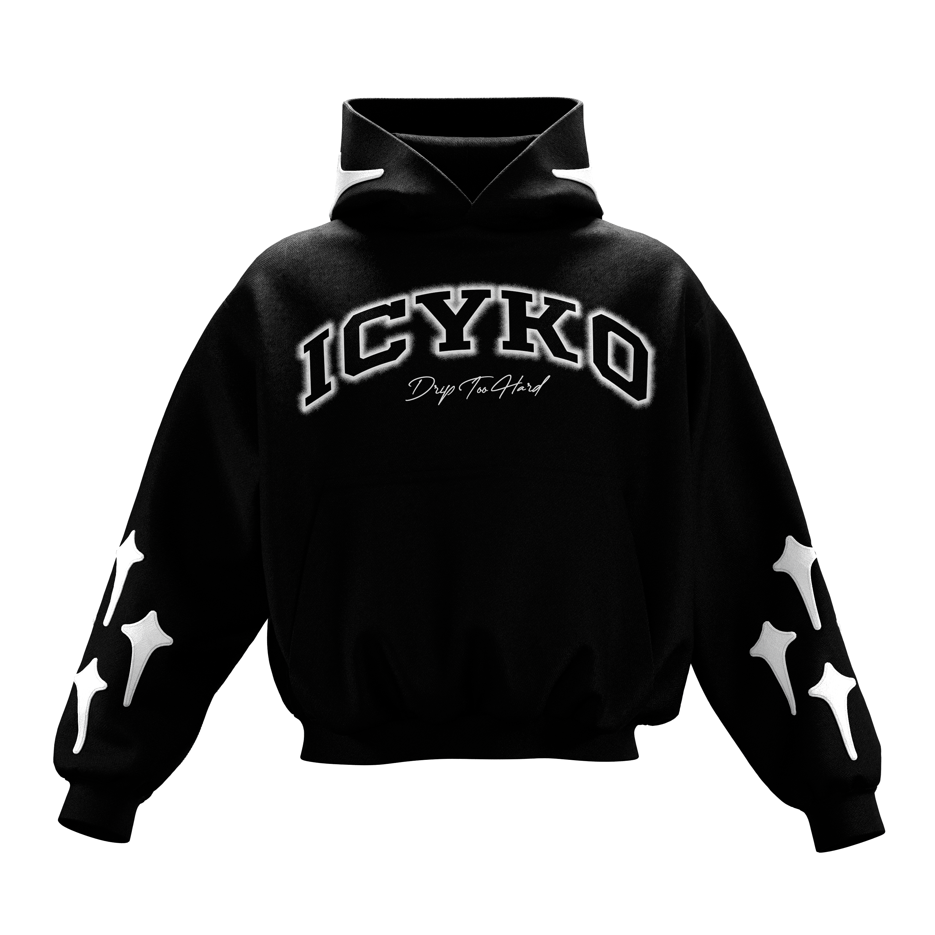 icystar hoodie black